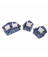 Miniature 1:12 Scale Living Room Chairs Loveseat Traditional Upholstered... - $28.04 CAD