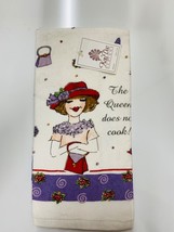 Kay Dee designs kitchen Queen does not cook towel red hat purse terry cloth - $148.61 MXN