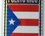 K&#39;s Novelties Puerto Rico Country Flag Reflective Decal Bumper Sticker - £2.25 GBP
