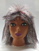 Rubie&#39;s Deluxe Silver Multi Color Tinsel Wig Halloween Costume Accessory 2209 - £13.35 GBP