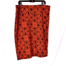 LuLaRoe Women&#39;s Skirt Orange &amp; Black Size 3XL - £7.86 GBP