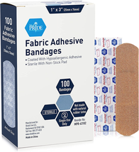 Medpride Sterile Fabric Adhesive Bandages [100 Count]- First Aid Bandages Coated - £7.85 GBP