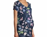 Time and Tru Women&#39;s Basic Maternity Short Sleeve T-Shirt, Multi Size L ... - $15.69