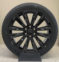 Chevy 22&quot; Black Platinum Wheels Bridgestone Tires For Silverado Tahoe Su... - $54,244.66 MXN