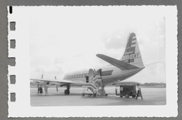 Vintage 1956 CANDID PHOTO Capital Airlines VICKARS VISCOUNT Airplane On ... - $184.34 MXN