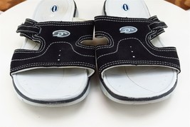 Dr. Scholl&#39;s Sz 5 M Black Slide Synthetic Women Sandals - £15.76 GBP