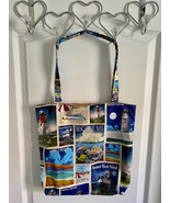 Handmade by PZQUILTS  Reversible Medium Size Tote Bag of Lighthouses - $14.95