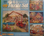 NEW Bits and Pieces 500 Piece Puzzle “Friendly Folk” 16&quot; x 20&quot; SEALED 4 ... - £17.72 GBP
