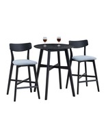 3 Piece Bar Table Set | Modern Round Pub Table - $527.20 CAD