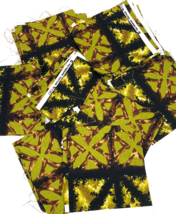 Vintage Barkcloth Quilt Fabric Squares Lot 56 Polynesian Textiles Hawaii... - £26.30 GBP