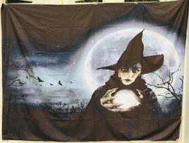 &quot;HUGE&quot; Halloween Witch Tapestry 60&quot;X80&quot; Oz  ...*~* FAST FREE SHIPPING ! ... - £15.05 GBP