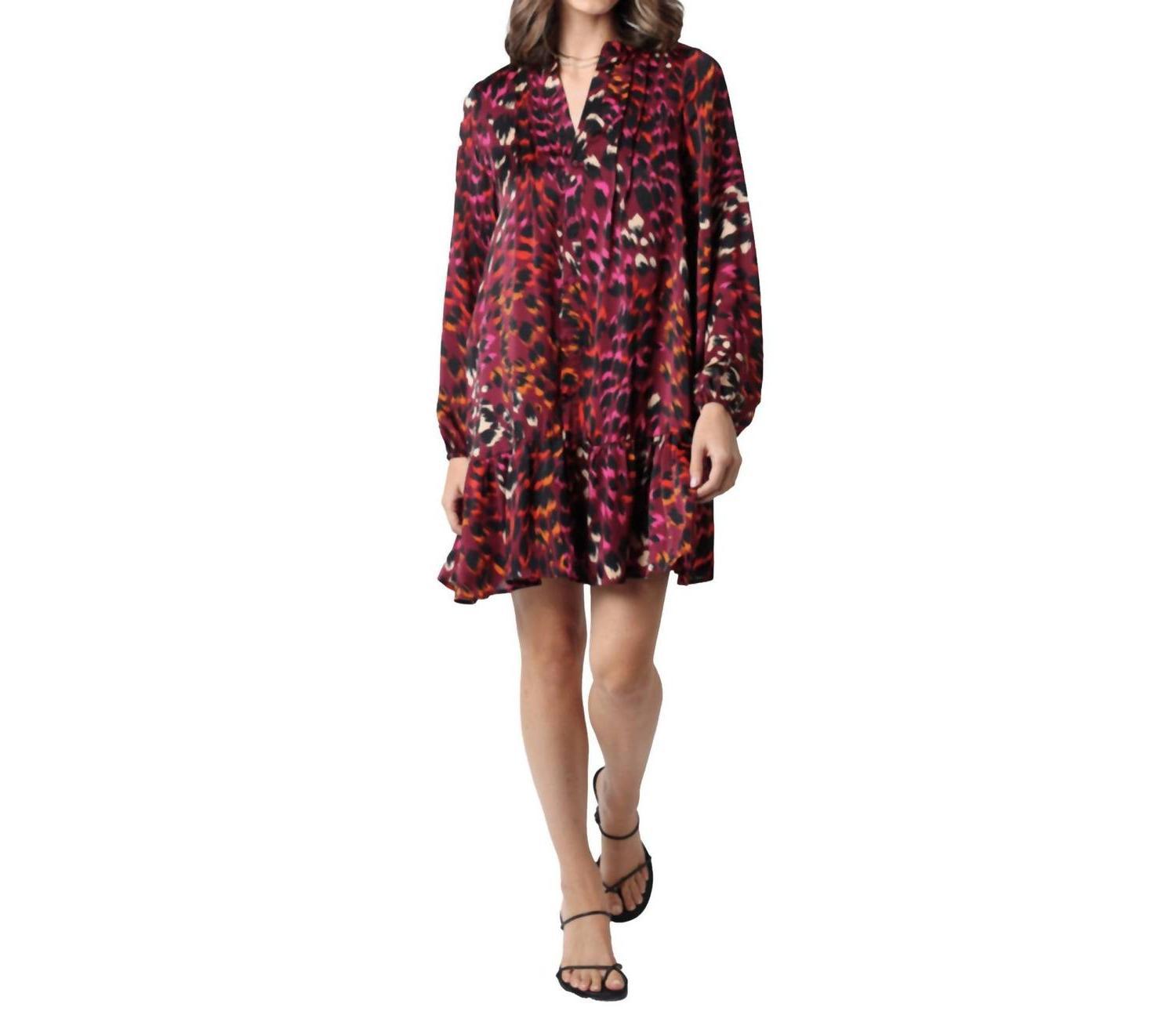 Sirena Elise Mini Dress Burgundy - $79.00