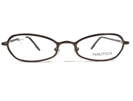 Nautica N9010 006 Eyeglasses Frames Brown Round Full Rim 48-17-135 - £36.60 GBP