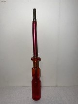 Vintage Quick-Wedge No. 2356 Screwdriver Screw Holding Slotted Red Handl... - $11.39