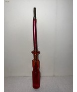 Vintage Quick-Wedge No. 2356 Screwdriver Screw Holding Slotted Red Handl... - $11.39