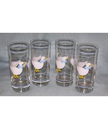 Vintage Indiana Glass COUNTRY GOOSE High Ball Tumblers - 6.5” tall- 15 o... - £15.68 GBP