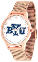 BYU Cougars Women Mesh Statement Rose Pink Watch  - $99.95