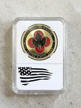 Us Army 43rd Infantry Division Challenge Coin With Case. Fast Shipping - £11.68 GBP