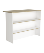 Kitchen Bar Dayton, Kitchen, White / Light Pine - $403.99