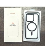 iPhone 15 Pro Translucent Black Trim Protective Case 6.1 in Magnetic  - £4.71 GBP