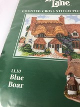 Anchor Lilliput Lane Blue Boar Counted Cross Stitch Picture Kit  LL10 Vtg - $34.02
