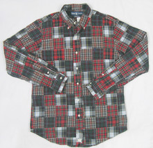 NEW $145 Polo Ralph Lauren Patchwork Custom Fit Shirt! *Mix of Plaids* *Heavier* - £59.94 GBP