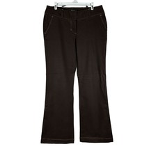 Daisy Fuentes Moda Women&#39;s Flare Leg Brown Pants Size 10 - £13.18 GBP