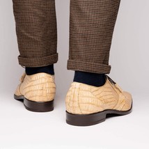 Lacio Genuine Caiman Crocodile Dress Derby's Shoes Laceup Orix image 11