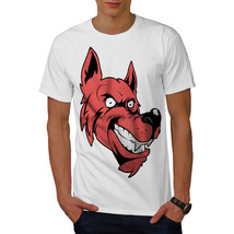 Wellcoda Wolf Face Cartoon Mens T-shirt, Fairy Graphic Design Printed Tee - $18.61+