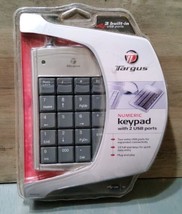 Targus Numeric Keypad w/2 USB ports 19 Full Size Keys Data Entry Windows... - $16.70