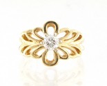 Diamond Women&#39;s Solitaire ring 14kt Yellow Gold 382608 - $899.00
