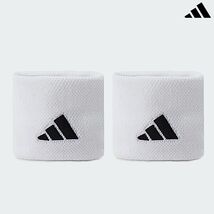 adidas Tennis Wristbands S Badminton  Sports Sweatband White 2pcs NWT HT... - $24.61