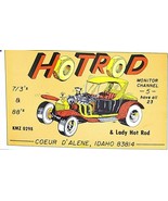 1976 CB Radio Amateur Ham QSL Postcard Vintage Hot Rod Automobile Postcard - €11,16 EUR