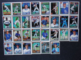 1991 Topps Micro Mini Kansas City Royals Team Set of 30 Baseball Cards - £1.96 GBP