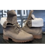 Timberland Jayne Fur Insulated Taupe Brown Nubuck Winter Boots Women size 8 - $115.47 CAD