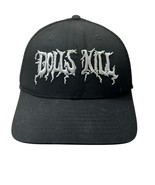 Dolls Kill Unisex Adults OS Black/White Embroidered Logo Trucker Hat - $355.90 MXN