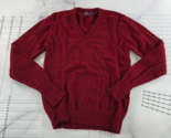 Vintage Pendleton Sweater Mens Medium Red V Neck Long Sleeve Pure Virgin... - £23.36 GBP