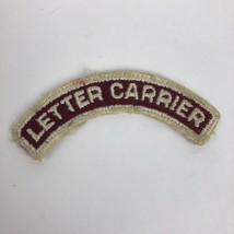 Rare Vintage Sew On Embroidered Patch Letter Carrier Arm Sleeve Badge 3&quot; - £10.28 GBP