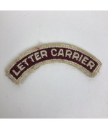 Rare Vintage Sew On Embroidered Patch Letter Carrier Arm Sleeve Badge 3&quot; - $17.66 CAD