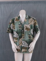 Vintage Hawaiian Shirt - Turtle and Tribal Pattern Paradise Style - Men&#39;... - $1,047.00 MXN