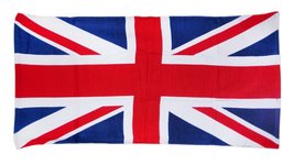 British Union Jack Flag Beach Towel 60 x 30 England - $22.88