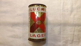 Vintage Lucky Lager Beer Can Flat Top  t - $183.60 MXN