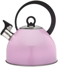 Studio Hot Water Tea Kettle, Stainless Steel Tea Pot with Whistle - 2.5L, Pink - £23.94 GBP