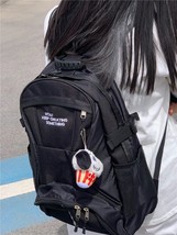 Fashion Women Backpack Aesthetic Retro Student Schoolbag Nylon Waterproof Large  - £37.72 GBP
