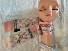 LOUIS VUITTON Bandana Monogram Confidential Silk Scarf Elegant Accessory... - $4,611.41 MXN