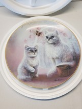"Butterfly Watchers" Kitten Cousins By Ruane Manning The Danbury Mint Cat Plate - $9.95