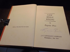 New Moon Rising by Eugenia Price Signed 1969 1st Ed 3rd Printing Hard Cover - $14.01