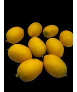 Realistic Fruit Lemons Set Lot 9 pcs Fake Artificial Plastic Quality Jar... - $38.10 CAD