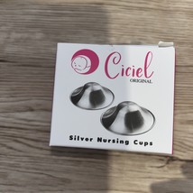 Ciciel  Silver Nursing Cups W Pink Case NEW - $23.35