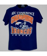 Denver Broncos T Shirt Vintage 90s 1998 AFC Champions Super Bowl XXXII S... - £19.75 GBP